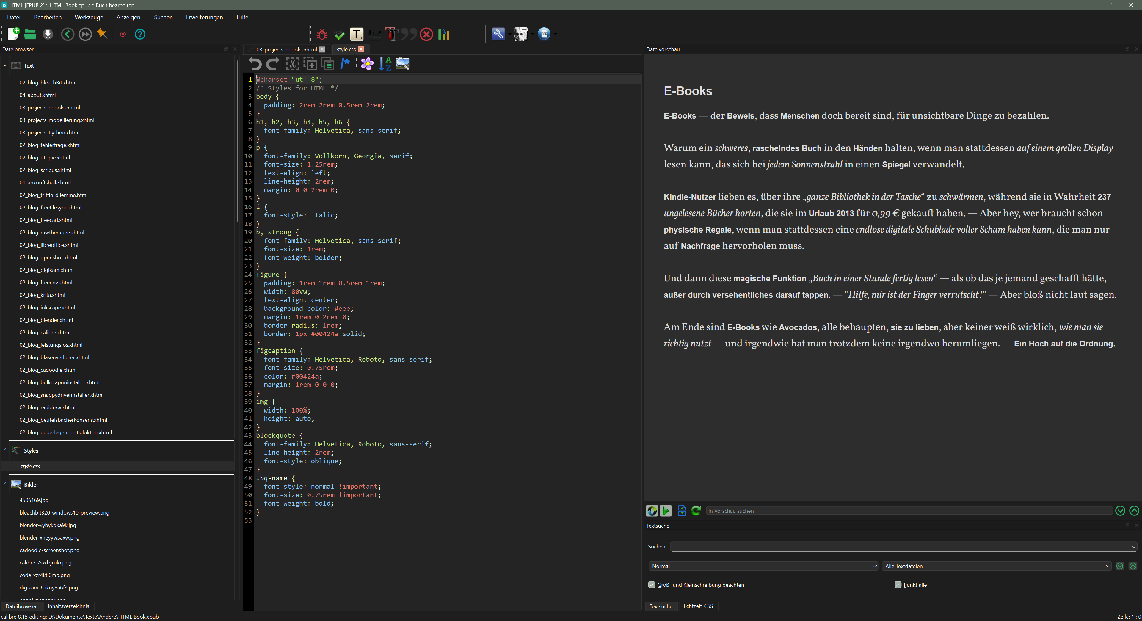 Image Thumbnail :: Der vielseitige E-Book-Manager mit integriertem Editor