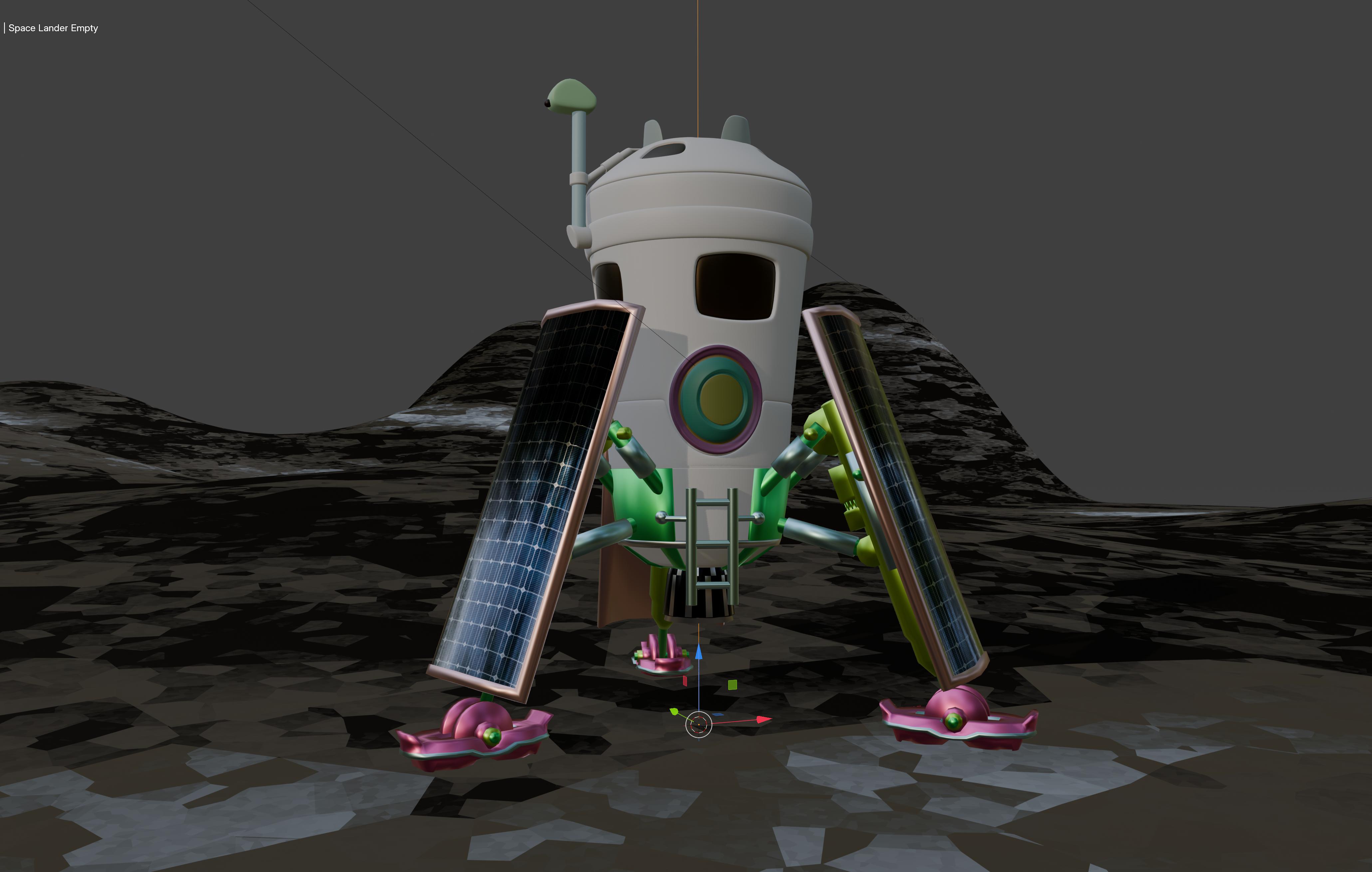 Modellierung eines Space Landers Screenshot